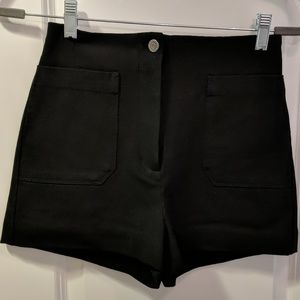 Aritzia Women's black high waisted shorts